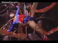 Supergirl is fucked by tentacle monster